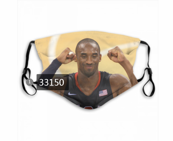 2021 NBA Los Angeles Lakers #24 kobe bryant 33150 Dust mask with filter
